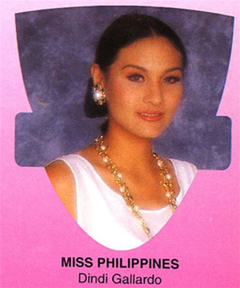 dindi gallardo miss universe|Bb. Pilipinas 1993 Dindi Gallardo .
